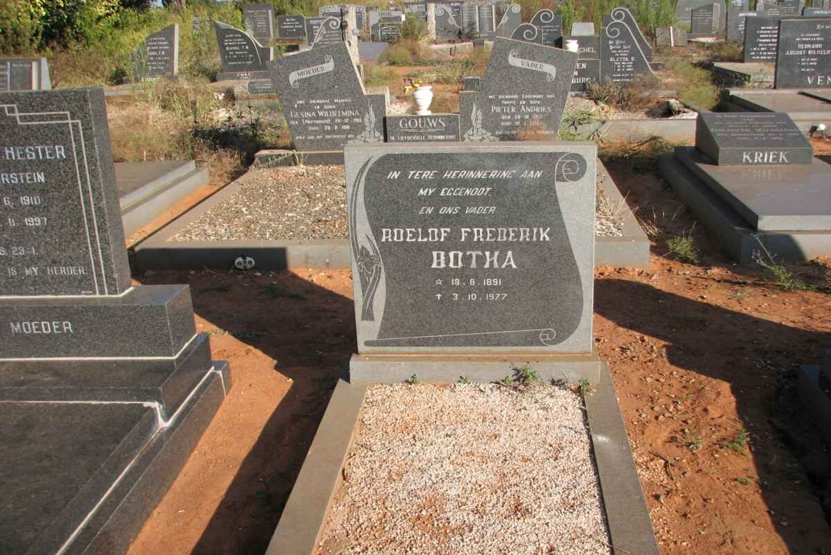 BOTHA Roelof Frederik 1891-1977