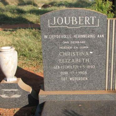 JOUBERT Christina Elizabeth nee SCHOLTZ 1893-1968