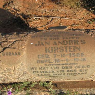 KIRSTEIN Jan Andries 1905-19?6