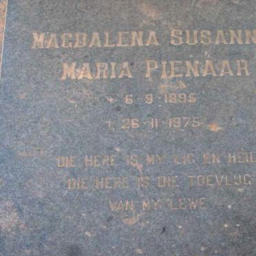 PIENAAR Magdalena Susanna Maria 1895-1975
