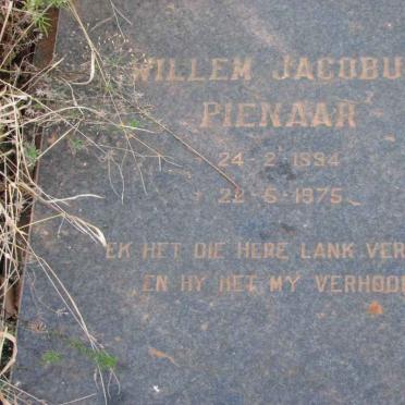 PIENAAR Willem Jacobus 1894-1975