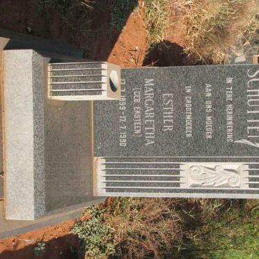 SCHUTTE Esther Margaretha nee EKSTEEN 1899-1990