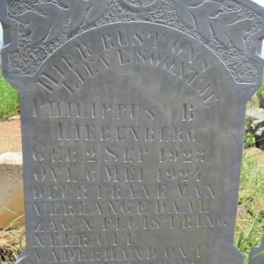 LIEBENBERG Philippus B. 1923-1924