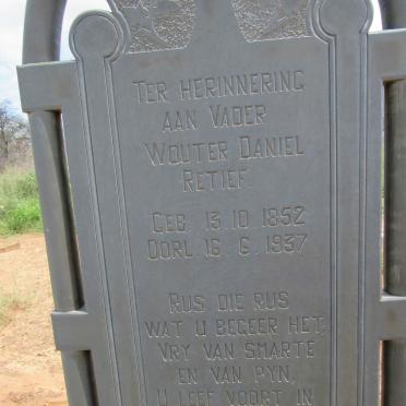 RETIEF Wouter Daniel 1852-1937