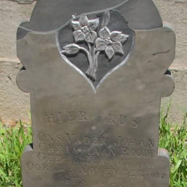 ROODE Johan Christiaan 1861-1932