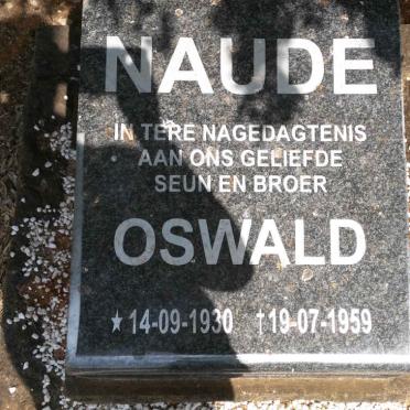 NAUDE Oswald 1930-1959