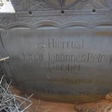 NORDIER Jsaak Johannes Petrus 18??-1921