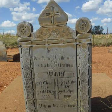 OLIVIER Wilhelmiena Christiena 1897-1900 :: OLIVIER Okkert Barend Jonahan Dirk 1900-1900