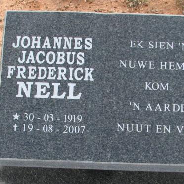 NELL Johannes Jacobus Frederick 1919-2007