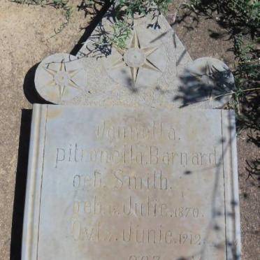 BARNARD Jamiella Pitronella nee SMITH 1870-1912