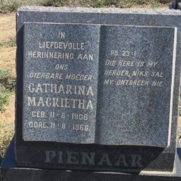 PIENAAR Catharina Magrietha 1906-1966