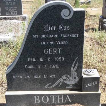 BOTHA Gert 1898-1976