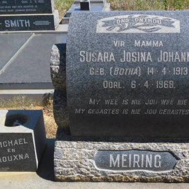 MEIRING Susara Josina Johanna nee BOTHA 1913-1968