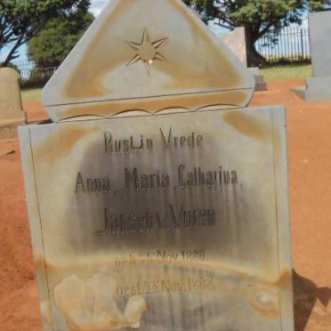 VUREN Anna Maria Catharina, Jansen van 1880-1888