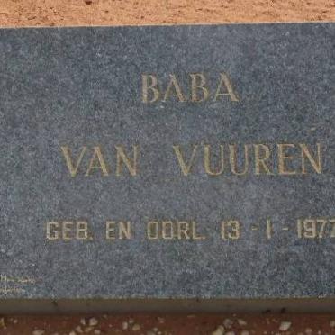 VUUREN Baba, van 1977-1977