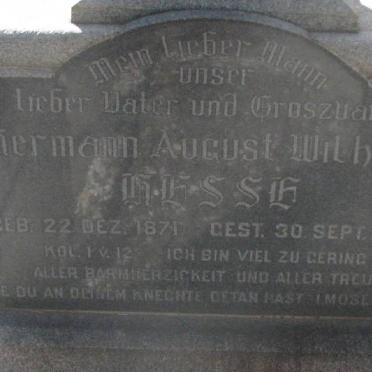 HESSE Hermann August Wilhelm 1871-1958