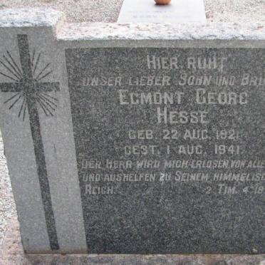 HESSE Egmont Georg 1921-1941