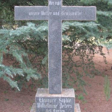 PETERS Eleonore Sophie Wilhelmine nee HANSEN 1886-1967