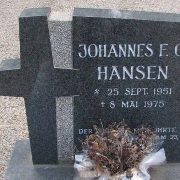 HANSEN Johannes F.C. 1951-1975