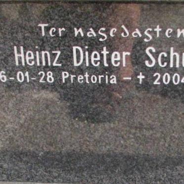 SCHULENBURG Heinz Dieter 1966-2004
