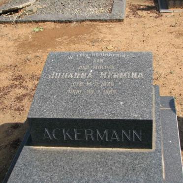 ACKERMANN Johanna Hermina 18??-19??
