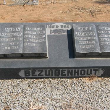 BEZUIDENHOUT Jurie Jacobus 1889-1959 &amp; Maria Magdalena 1891-1957
