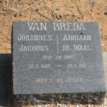 BREDA Johannes Jacobus, van 1960-1961 :: VAN BREDA Adriaan De Waal 1960-1961