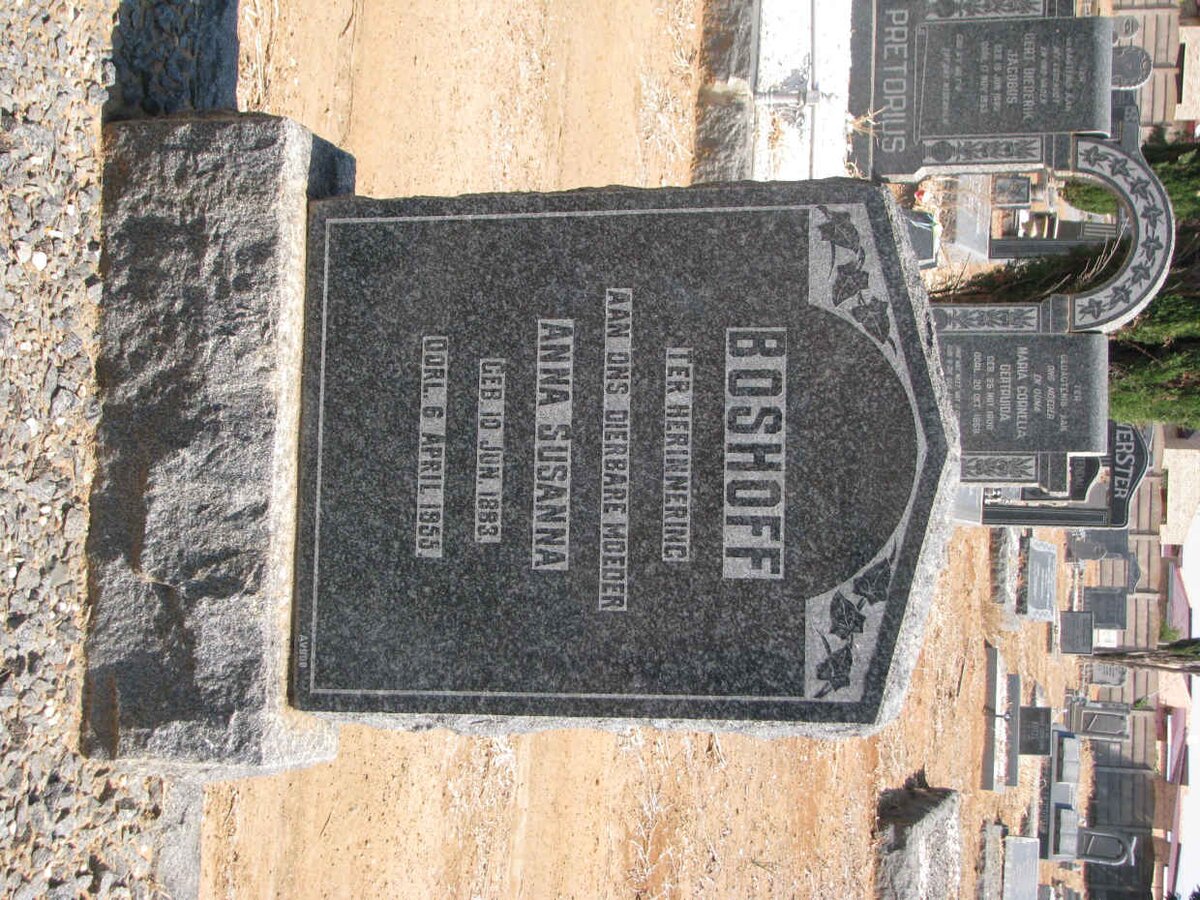 BOSHOFF Anna Susanna 1883-1955