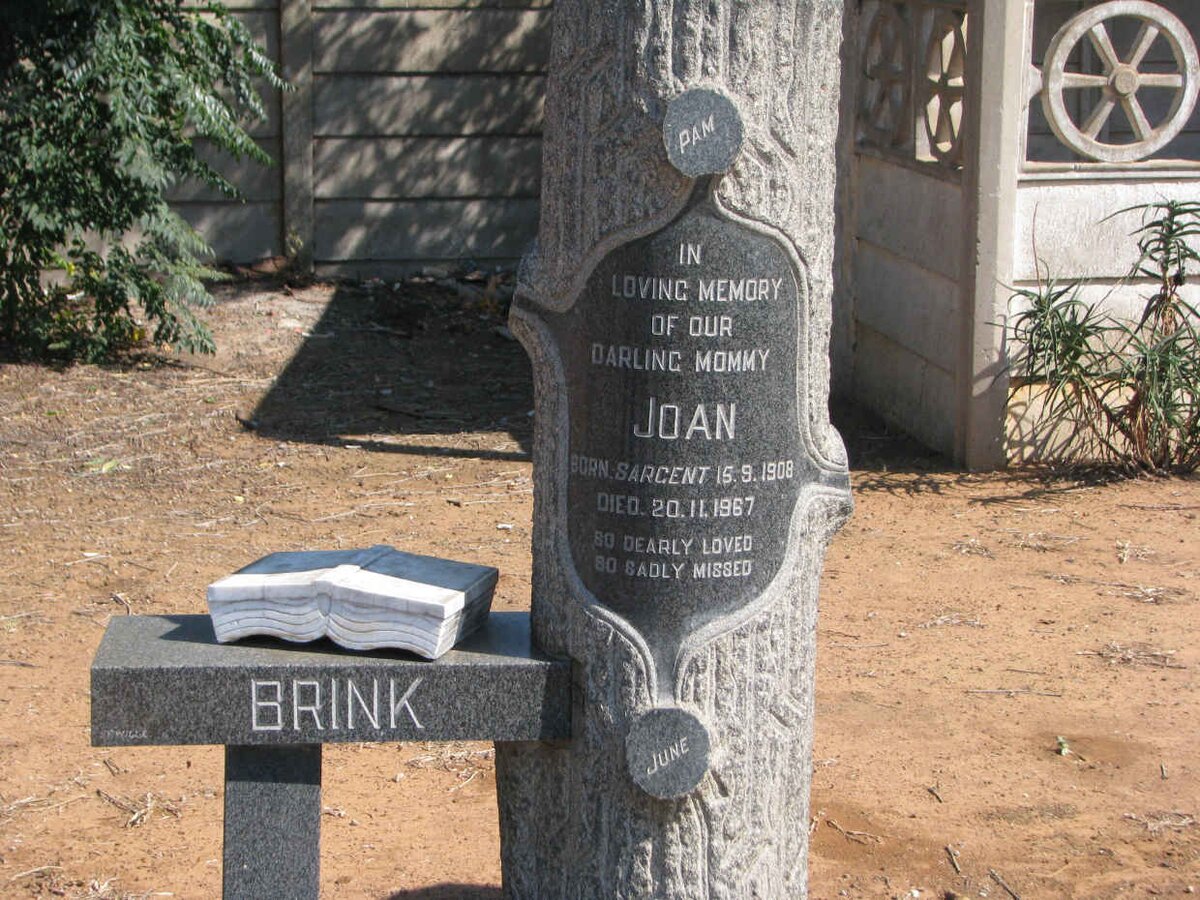 BRINK Joan nee SARGENT 1908-1967