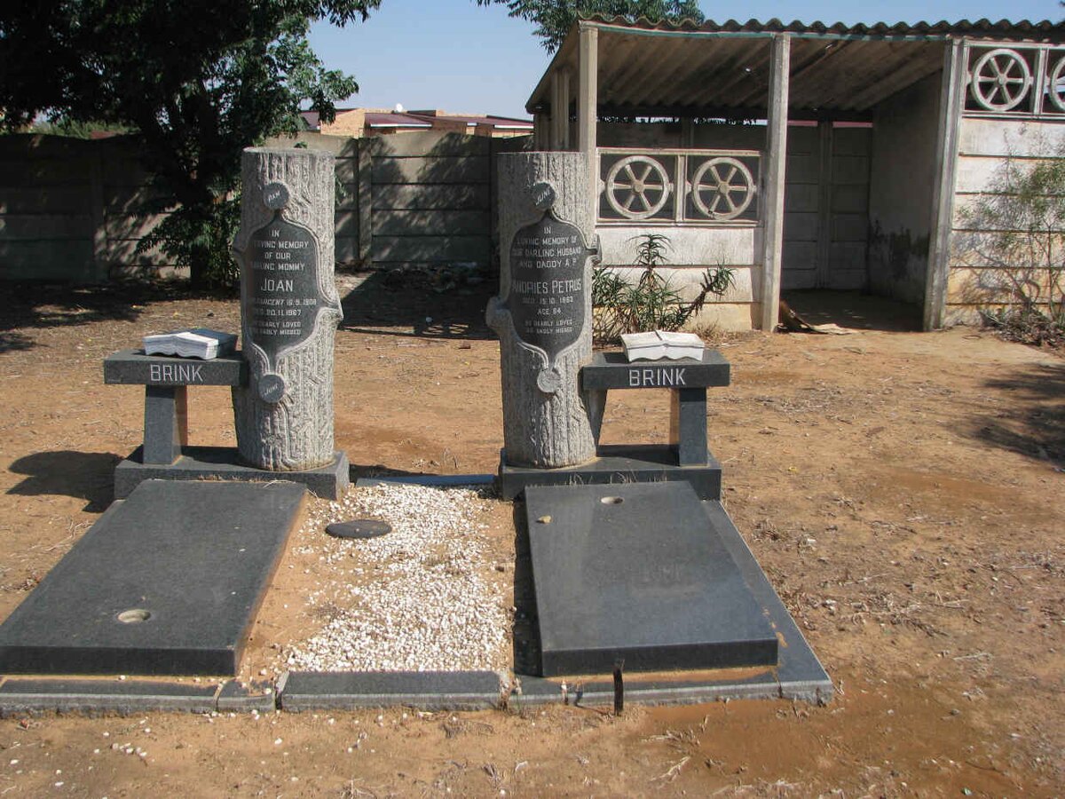 BRINK Andries Petrus -1963 &amp; Joan SARGENT 1908-1967