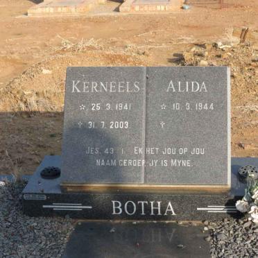 BOTHA Kerneels 1941-2003 &amp; Alida 1944-