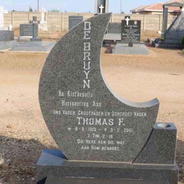 BRUYN Thomas F., de 1913-2001