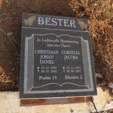 BESTER Christiaan Johan Daniel 1930-2002 &amp; Cornelia Jacoba 1933-2007
