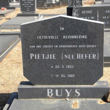 BUYS Pietjie nee HEFER 1903-1989