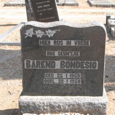 BONDESIO Barend 1959-1959
