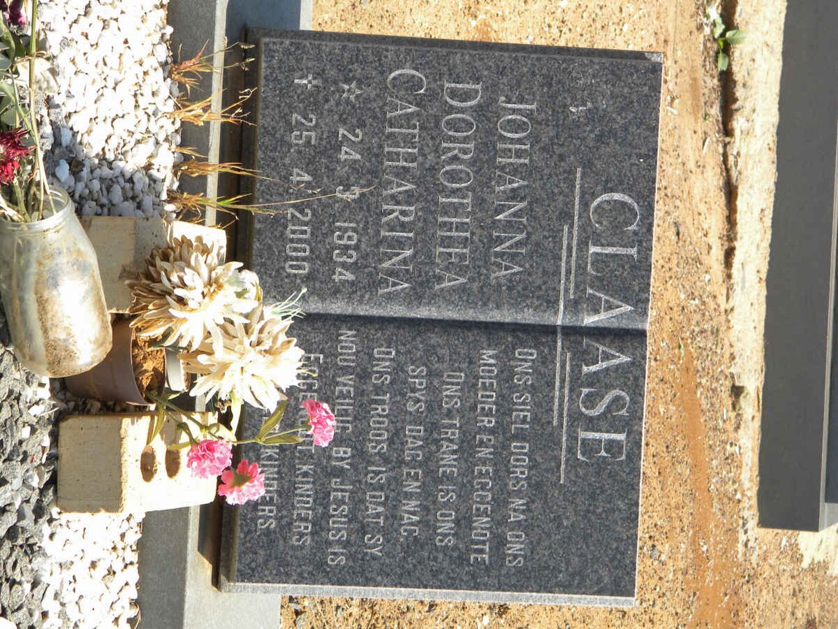 CLAASE Johanna Dorothea Catharina 1934-2000