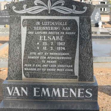EMMENES Elsabé, van 1962-1974