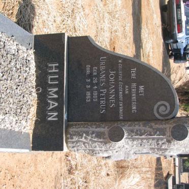 HUMAN Johannes Urbanes Petrus 1903-1963