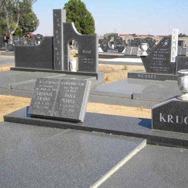 KRUGER Theunis Frans 1921-1988 &amp; Anna Maria 1921-1995