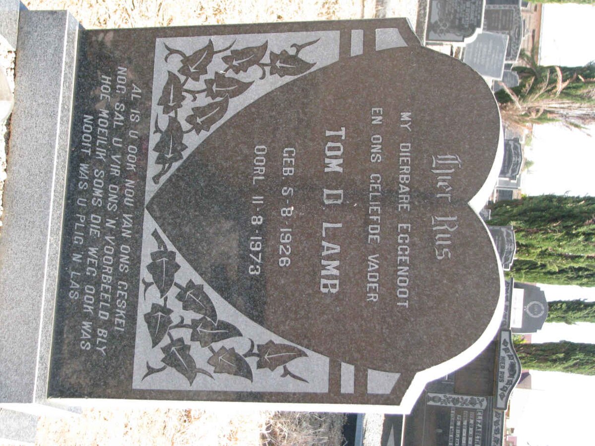 LAMB Tom D. 1926-1973