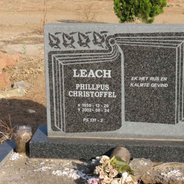 LEACH Phillpus Christoffel 1956-2002