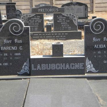 LABUSCHAGNE Barend C. 1905-1987 &amp; Alida J. 1907-1986