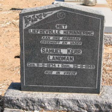 LANDMAN Samuel Kerr 1874-1949