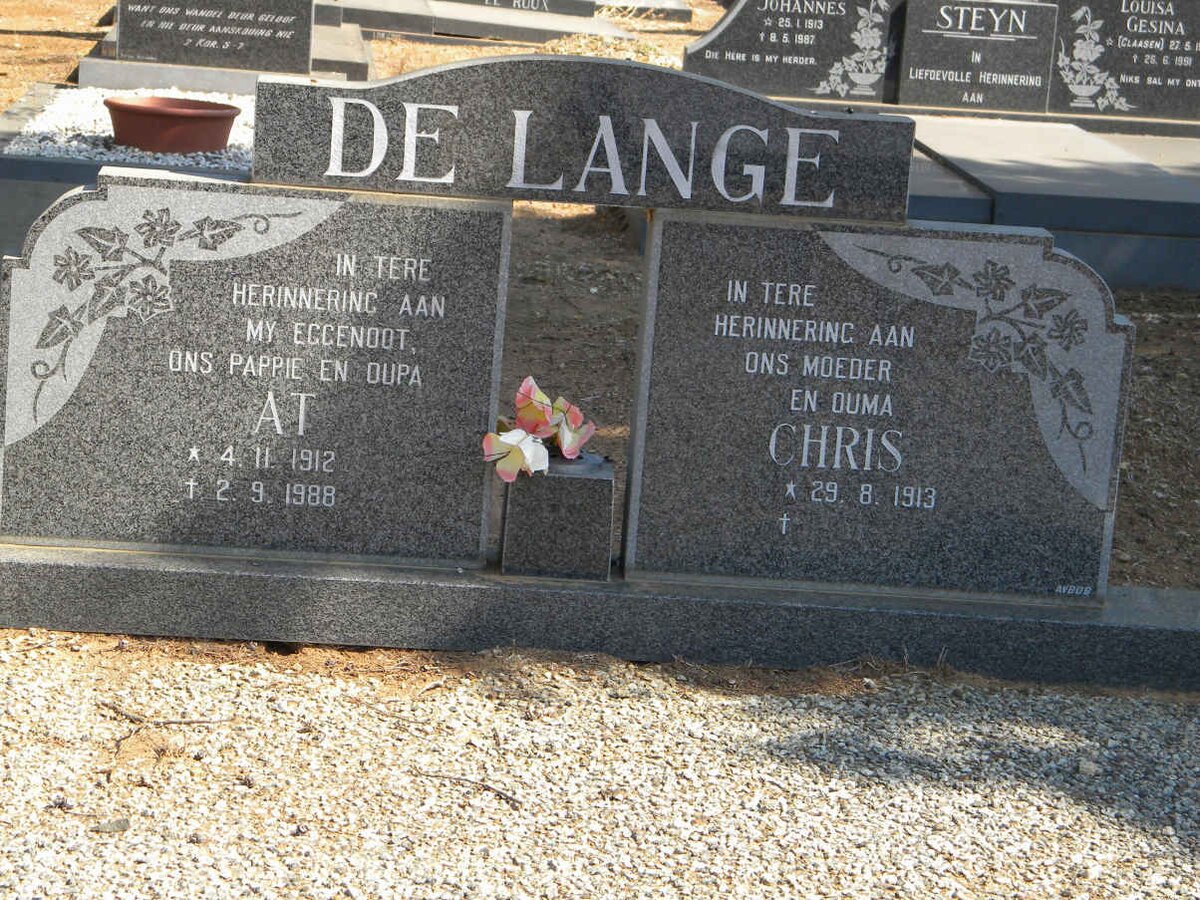 LANGE At, de 1912-1988 &amp; Chris 1913-