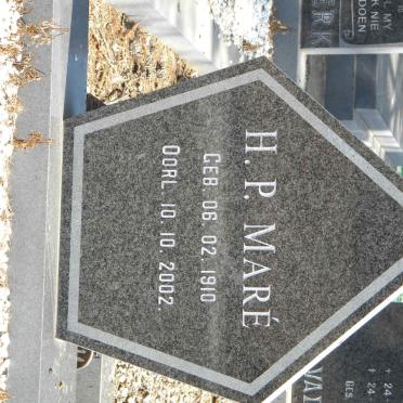 MARÉ H.P. 1910-2002