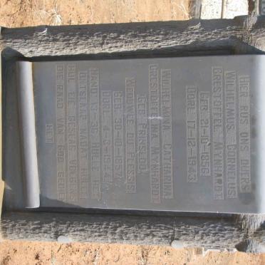 MYNHARDT Wilhelmus Cornelus Crestoffel 1856-1943 &amp; Wilhelmina Catharina Crestoffelina formerly DU PLESSIS nee PRINSLOO 1857-