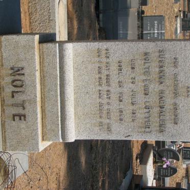 NOLTE Susanna Magdalena nee LÖTTER 1875-1950