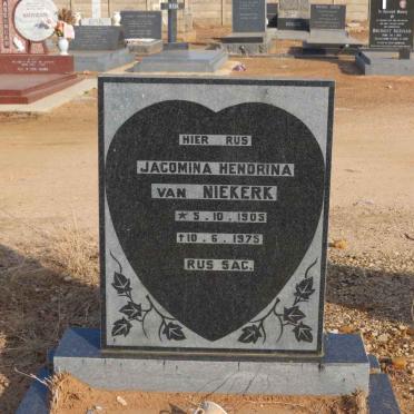 NIEKERK Jacomina Hendrina, van 1905-1975