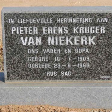 NIEKERK Pieter Erens Kruger, van 1909-1993
