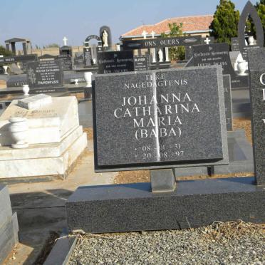 OLIVIER Johanna Catharina Maria 1931-1997